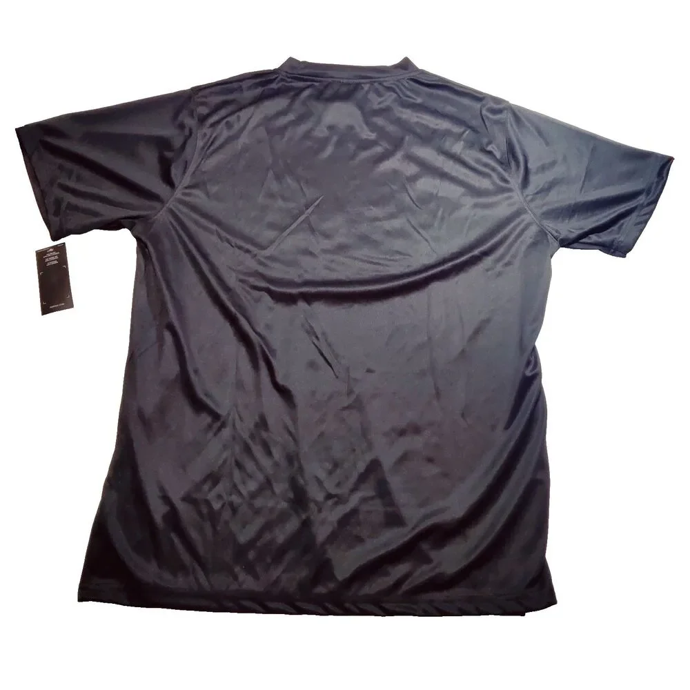 Adidas Soccer Men's  XL T-Shirt Trefoil Logo Black-White, Blue LOGO NEW